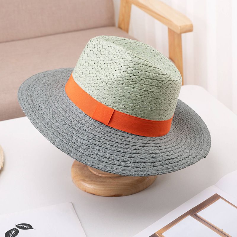 Chapéu fedora de verão em dois tons da moda para homens