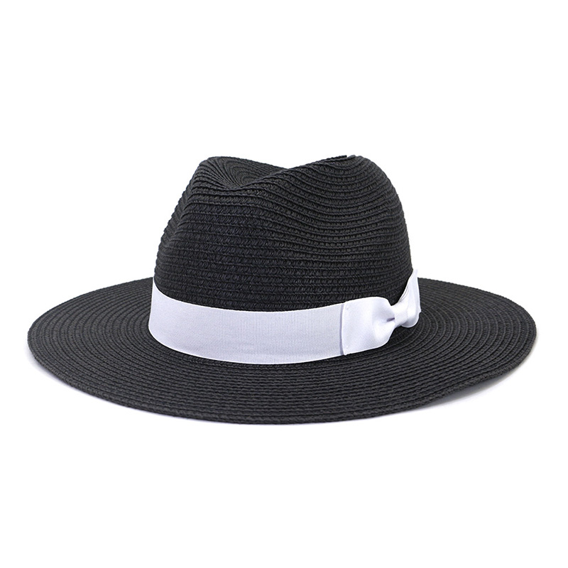 Chapéu de Palha Fedora Masculino com Laço