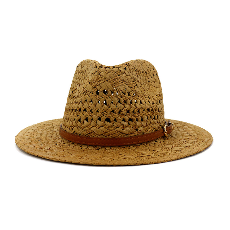 Chapéu Fedora Fedora de Palha Feminino Branco